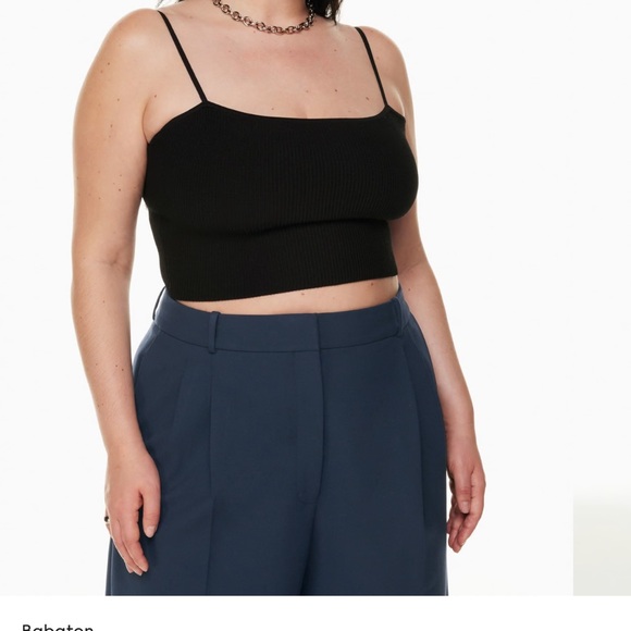 Aritzia Babaton Ribbed Top - Picture 2 of 5